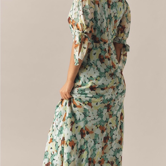 Short sleeve V neck slip midi dress - Picture 6 of 12